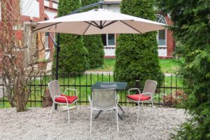 Ampelsonnenschirme mieten für Outdoor Events