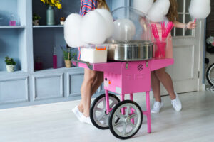 Zuckerwattemaschine mieten für Events und Firmenanlässe