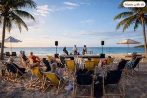 Liegestühle mieten für Beachparty & Events